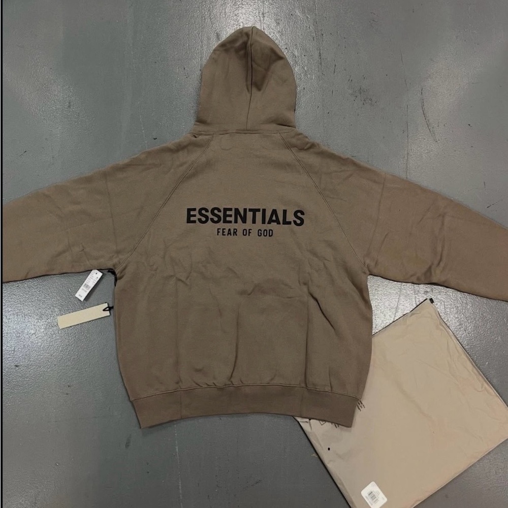 Fear of God Essentials Brown Hoodie